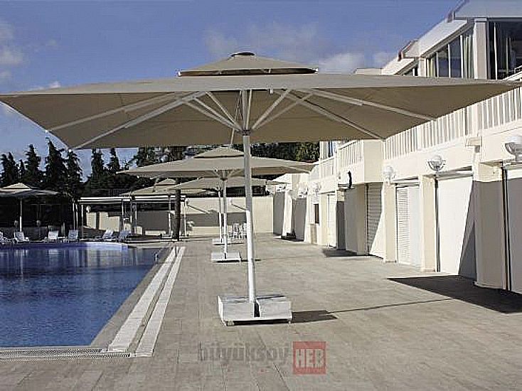 Queen Crank Telescopic System Parasol | HEB Parasol, Gazebo, Flag